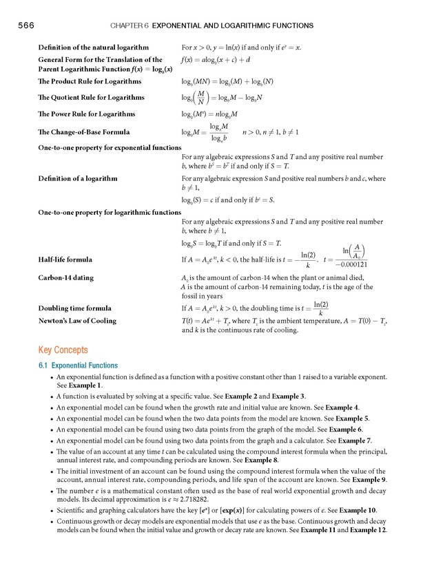 Algebra and Trigonometry - Front Matter 584